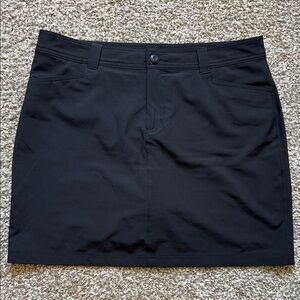 Eddie Bauer 🖤BLACK🖤 BELT LOOPS SKORTS SIZE 12 🌟EUC🌟